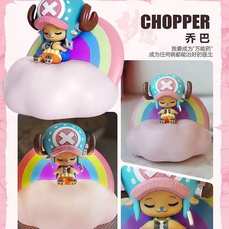One Piece Luffy Zoro Nami Sanji Night Light Anime Figure Lamp Soft Light Bedroom Bedside LED Light Room Children Toys Gift
