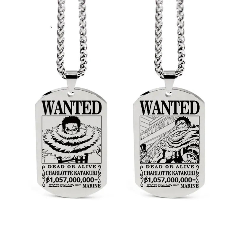 One Piece Anhänger Damen Halskette Japanisches Anime Zubehör Cosplay Luffy Zoro Sanji Manga Titan Schmuck Herren Halskette Geschenk