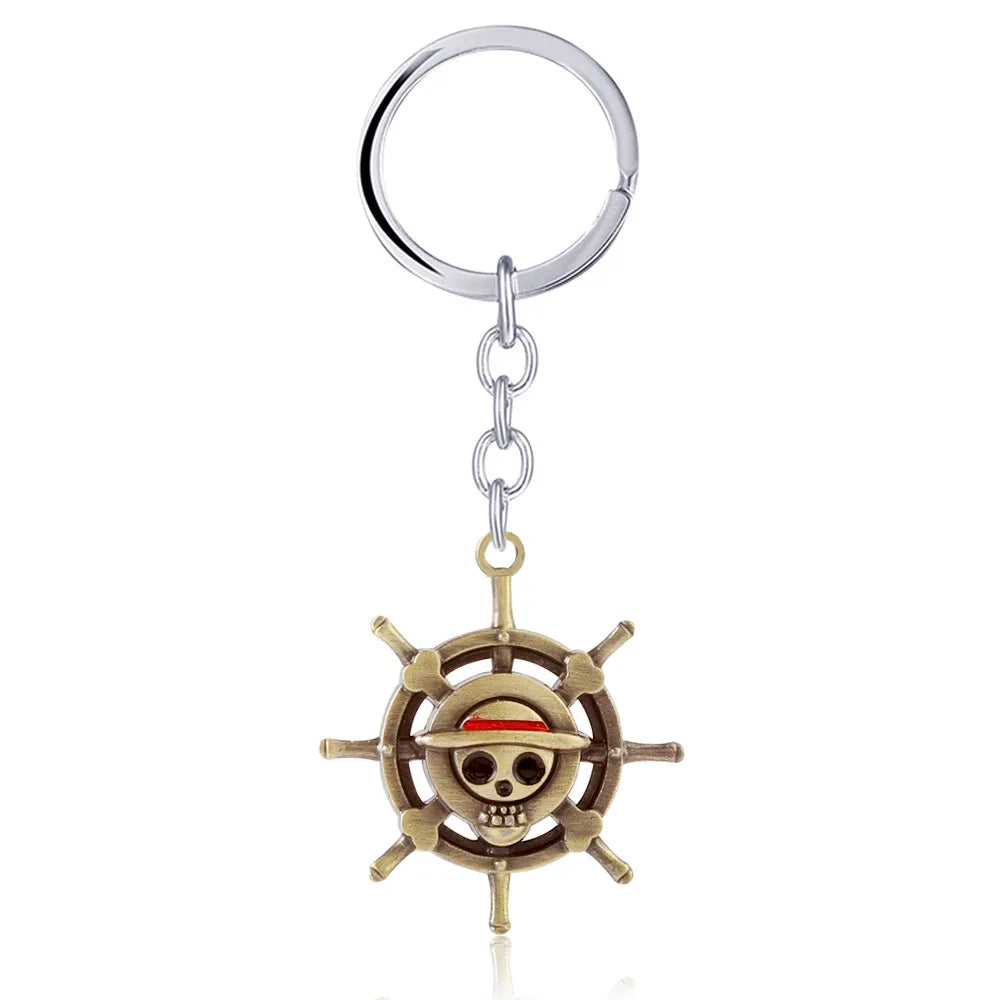 Anime One Piece Schlüsselanhänger Luffy Ace Law Edward Newgate Zoro Sanji Nami Robin Chopper Sir Crocodile Brook Auto Schlüsselanhänger Figur Spielzeug