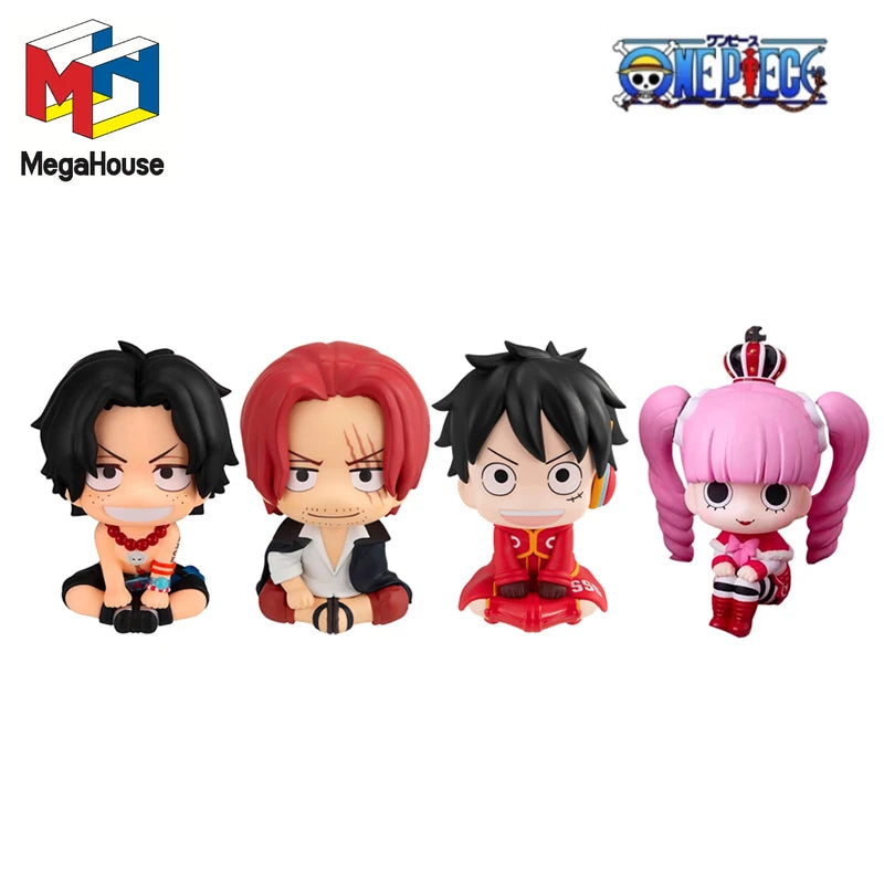 MegaHouse Original Look Up One Piece Shanks Portgas.D.Ace Monkey D. Luffy Perona Egghead Ver. Anime Actionfiguren Spielzeug Kindergeschenk
