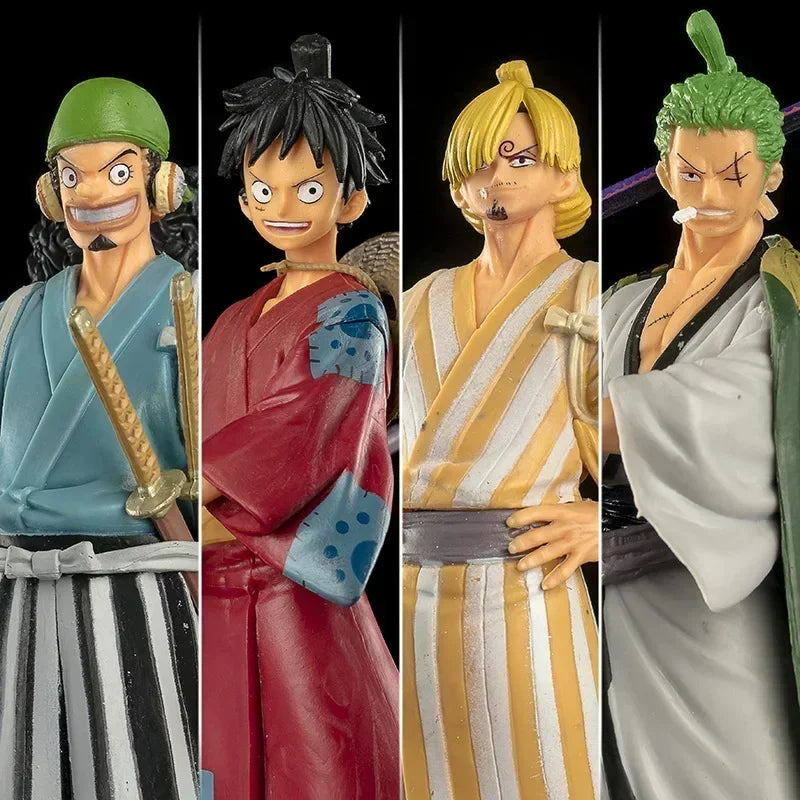 ONE PIECE Figur Four Emperors Mystery Box Überraschungs-Blindbox mit Luffy und Zoro Shanzhi Nami Meiwusop Zufällige Person