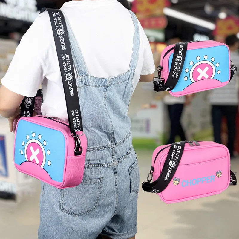 One Piece Tony Chopper Crossbody Bag Large Capacity Shoulder Bags Anime PU Leather Phone Pouch Women Casual Handbag Zipper Tote - One Piece Merchandise - Free Shipping Buy Now