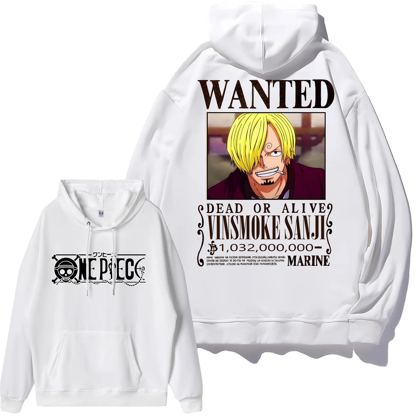 Luffy Zoro Shanks Nico Robin Bedruckter lockerer Kapuzenpullover Anime One Piece Bounty Wanted Order Lässige Mode Jungen Mädchen Sweatshirt