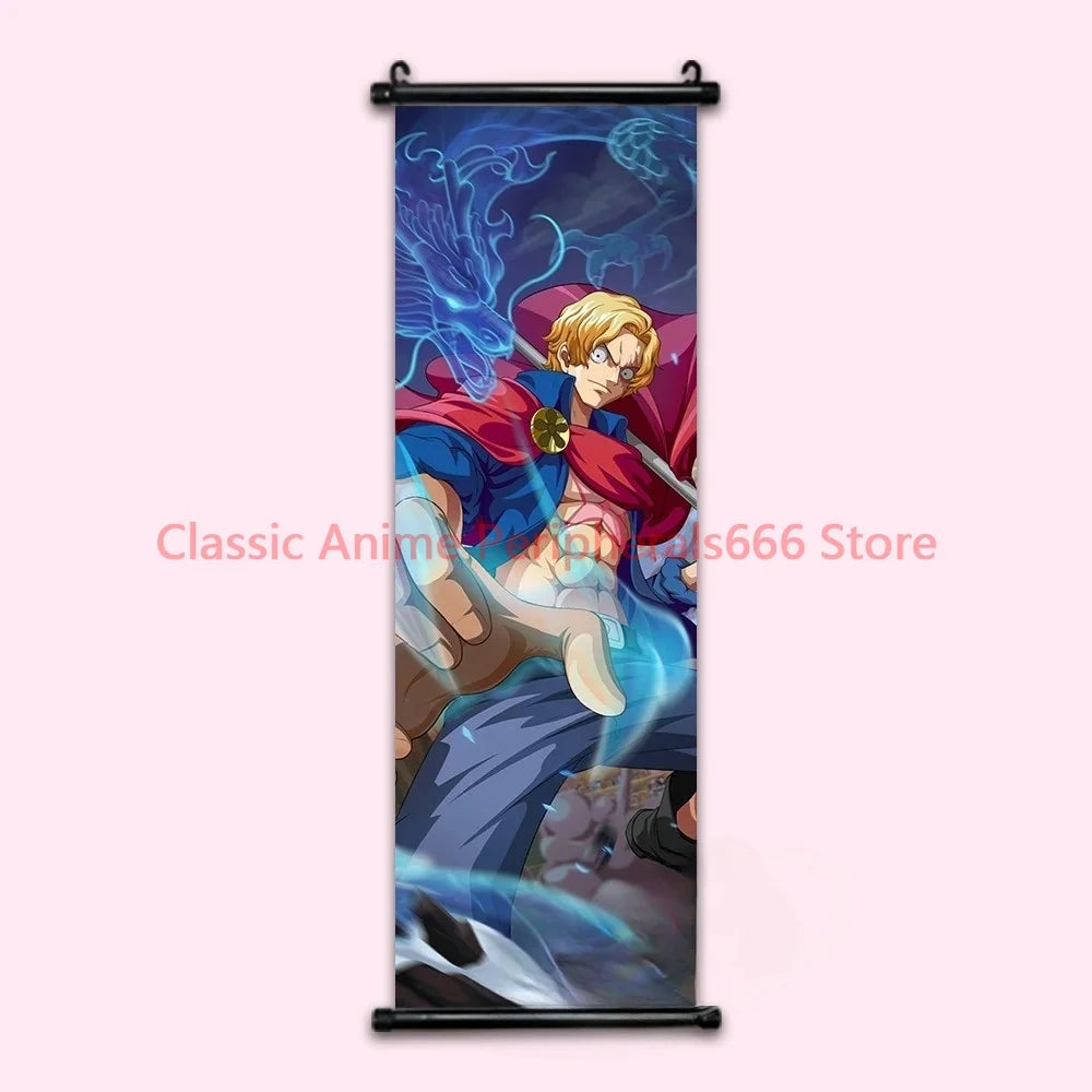 One Piece Luffy Gear 4 Home Decor Kawaii Anime Decorative Painting Robin Poster Nami Wall Art Canvas Pictures For Computer Room