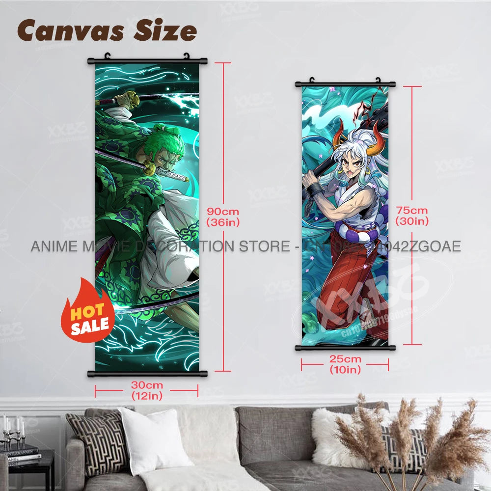 One Piece Posters Jinbe Wallpaper Nico Robin Hanging Painting Marco Anime Scrolls Picture Eustass Kid Wall Art Yamato Home Decor - One Piece Merchandise - Free Shipping Buy Now