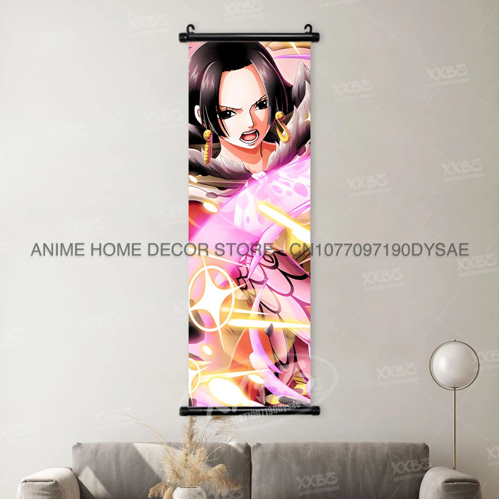 ONE PIECE Posters Anime Monkey D. Luffy Hanging Painting Kaido Home Decor Nico Robin Wall Artwork Garp Scroll Picture Nami Mural - One Piece Merchandise - Free Shipping Buy Now