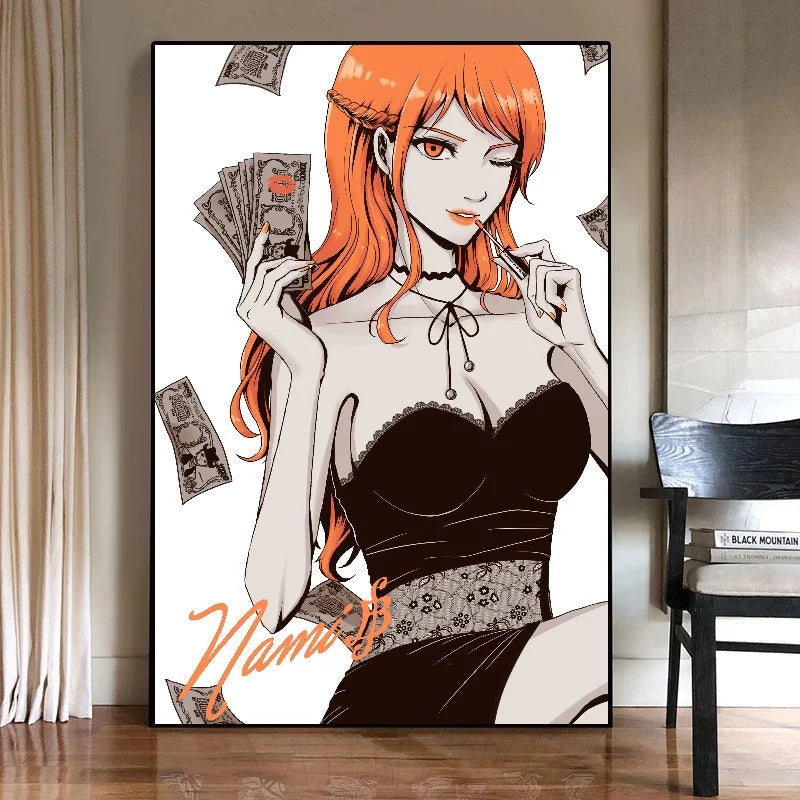Nico·Robin Nami Boa Hancock Perona Wall Decoration One Piece Sexy and Beautiful PosterLiving Room Decoration Canvas Painting - One Piece Merchandise - Free Shipping Buy Now