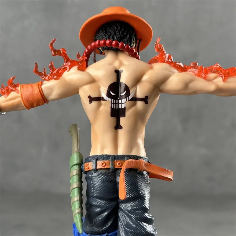 Manga One Piece Portgas D Ace Anime Figure 28cm PVC Action Figures Gk Figurine With Light Statue Model Kids Christmas Toys Gifts - One Piece Merchandise - Free Shipping Buy Now