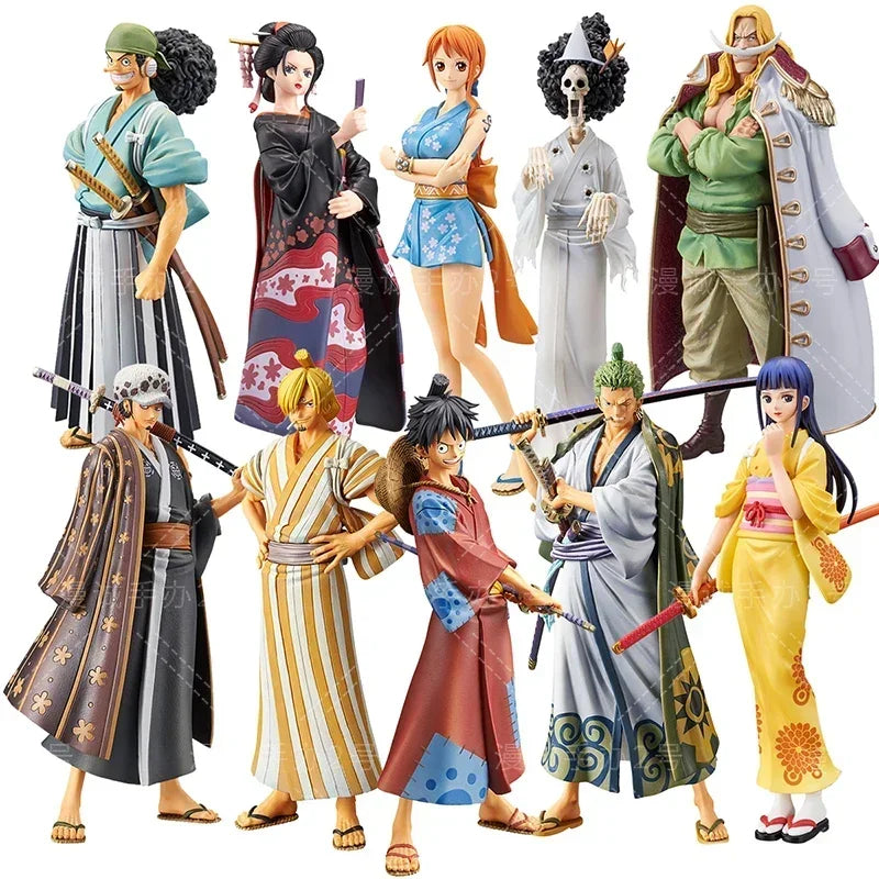 18cm One Piece Anime Figure Luffy Zoro Chopper Nami Action Figure Land of Wano Toys for Kids Gift Collectible Model Ornaments - One Piece Merchandise - Free Shipping Buy Now