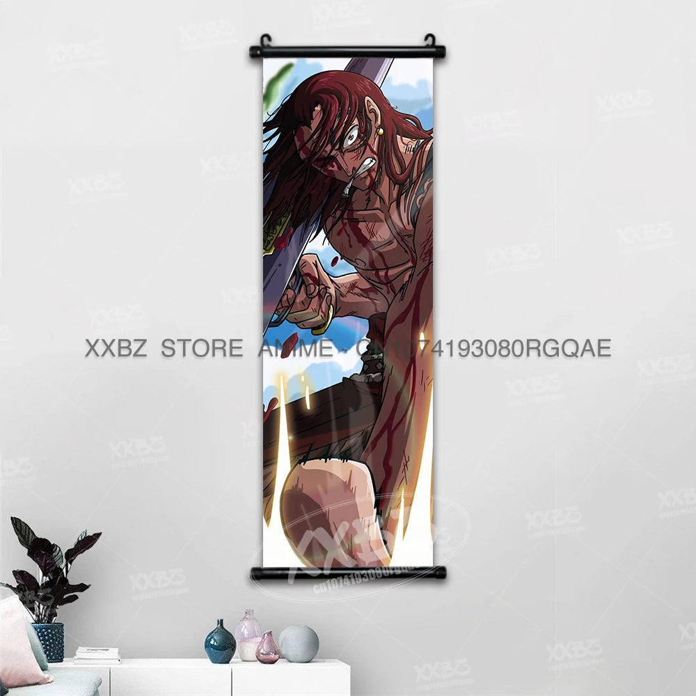ONE PIECE Scrolls Pictures Sabo Wall Art Kid Pirates Anime Posters Nico Robin Hanging Painting Trafalgar D.Water Law Home Decor