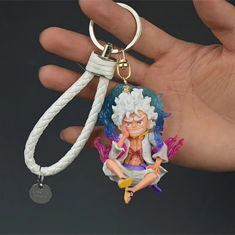 One Piece anime Figure Keychain Luffy Zoro PVC Doll Creative Cartoon Pendant Car Keychain backpack Accessories Kids Gifts - One Piece Merchandise - Free Shipping Buy Now