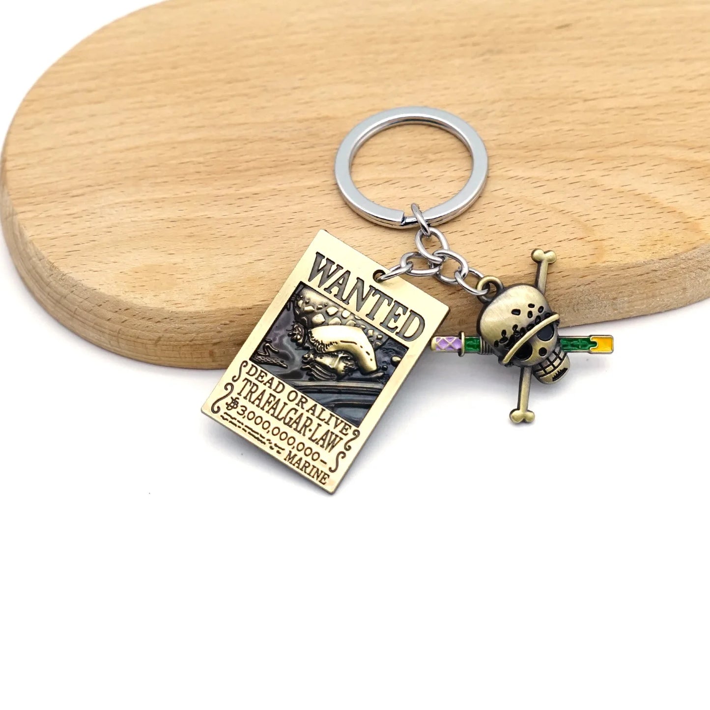 Anime One Piece Shanks Kaido Law Luffy Ace Zoro Sanji Devil Fruit Keychain Metal Pendant Figure Model Toy Jewelry Gift - One Piece Merchandise - Free Shipping Buy Now