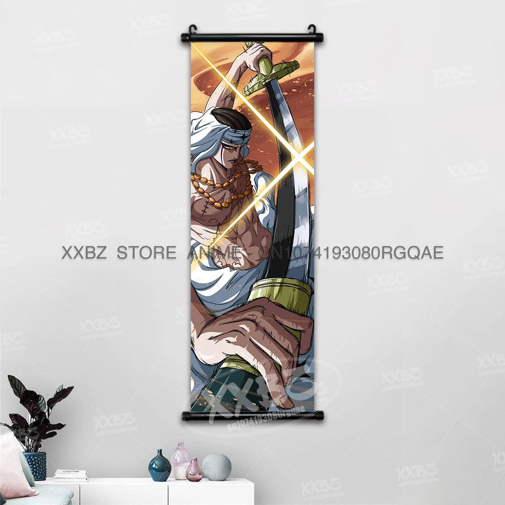 ONE PIECE Scrolls Pictures Sabo Wall Art Kid Pirates Anime Posters Nico Robin Hanging Painting Trafalgar D.Water Law Home Decor