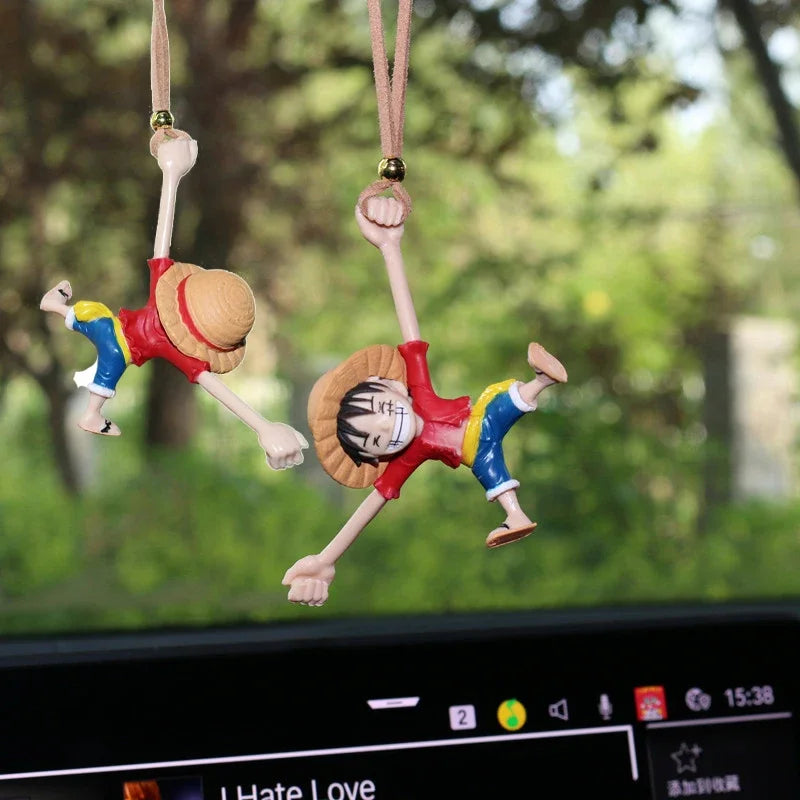 ONE PIECE Luffy Car Interior Decoration Funny Car Rearview Mirror Pendant Auto Interior Hanging Ornaments Car Accessories Gifts - One Piece Merchandise - Free Shipping Buy Now
