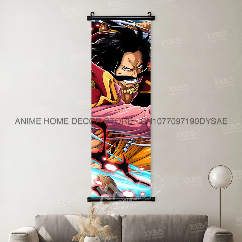 ONE PIECE Posters Anime Monkey D. Luffy Hanging Painting Kaido Home Decor Nico Robin Wall Artwork Garp Scroll Picture Nami Mural - One Piece Merchandise - Free Shipping Buy Now
