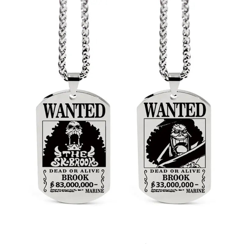 One Piece Anhänger Damen Halskette Japanisches Anime Zubehör Cosplay Luffy Zoro Sanji Manga Titan Schmuck Herren Halskette Geschenk
