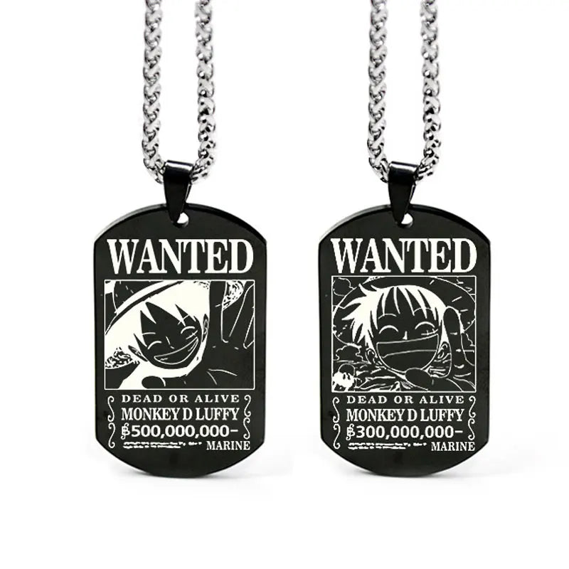 One Piece Anhänger Damen Halskette Japanisches Anime Zubehör Cosplay Luffy Zoro Sanji Manga Titan Schmuck Herren Halskette Geschenk