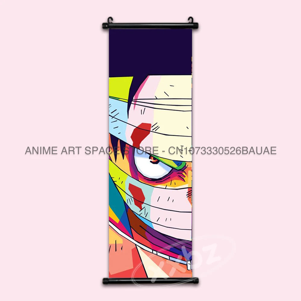 ONE PIECE Hanging Painting Anime Scrolls Picture Law Home Decor Prints Nami Wall Art Luffy Poster Roronoa Zoro Canvas Nico Robin