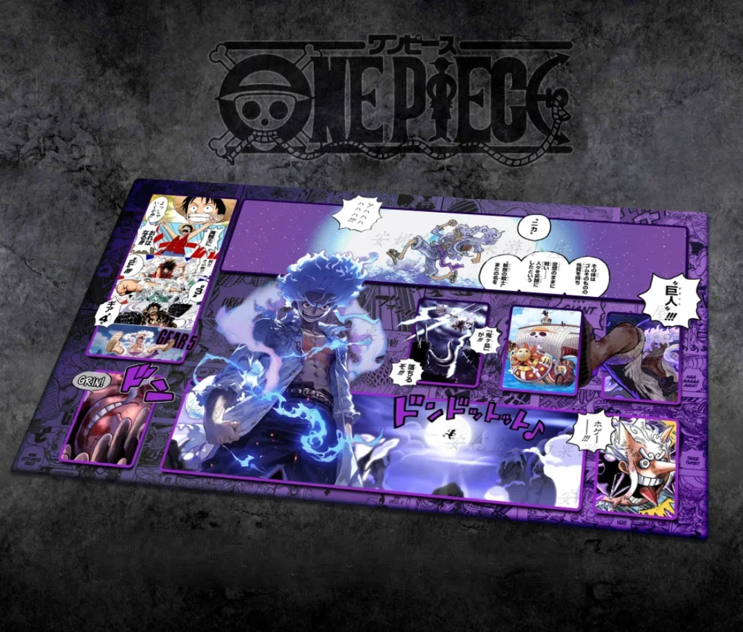OPCG One Piece Dedizierte SPIELKARTEN-Spielmatte Battle Against Rebecca Roronoa Zoro Trafalgar Law Comic-Serie Spielzeuggeschenke 60 * 35 cm