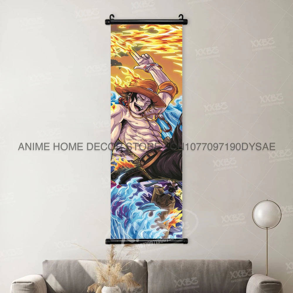 One Piece Posters Jinbe Wallpaper Nico Robin Hanging Painting Marco Anime Scrolls Picture Eustass Kid Wall Art Yamato Home Decor - One Piece Merchandise - Free Shipping Buy Now