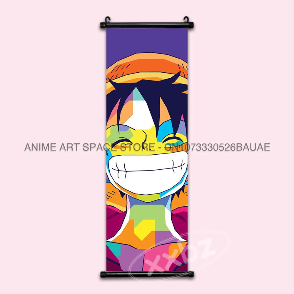 ONE PIECE Hanging Painting Anime Scrolls Picture Law Home Decor Prints Nami Wall Art Luffy Poster Roronoa Zoro Canvas Nico Robin