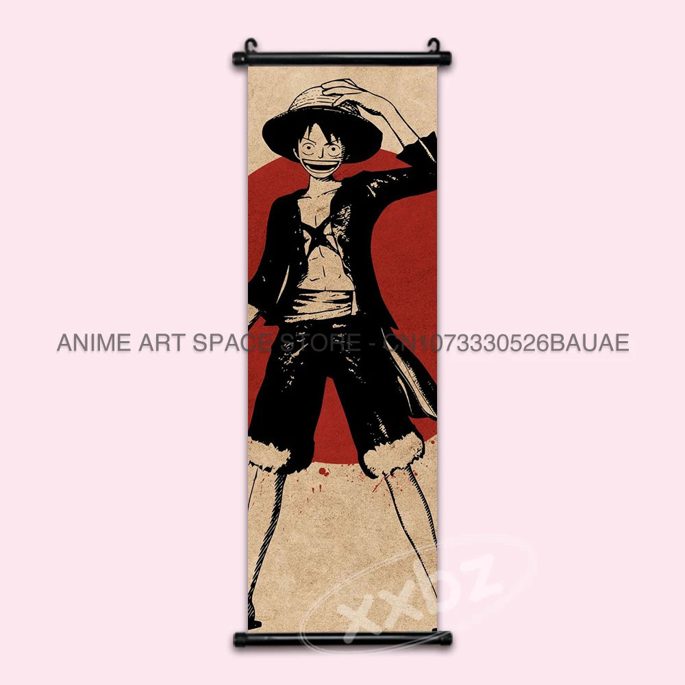 ONE PIECE Hanging Painting Anime Posters Zoro Wall Art Nami Canvas Home Decor Nico Robin Latest Bedroom Vintage Scrolls Pictures - One Piece Merchandise - Free Shipping Buy Now