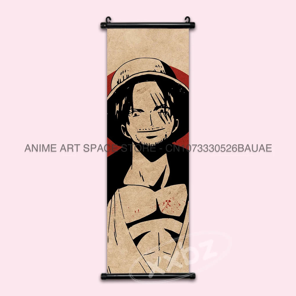 ONE PIECE Hanging Painting Anime Posters Zoro Wall Art Nami Canvas Home Decor Nico Robin Latest Bedroom Vintage Scrolls Pictures - One Piece Merchandise - Free Shipping Buy Now