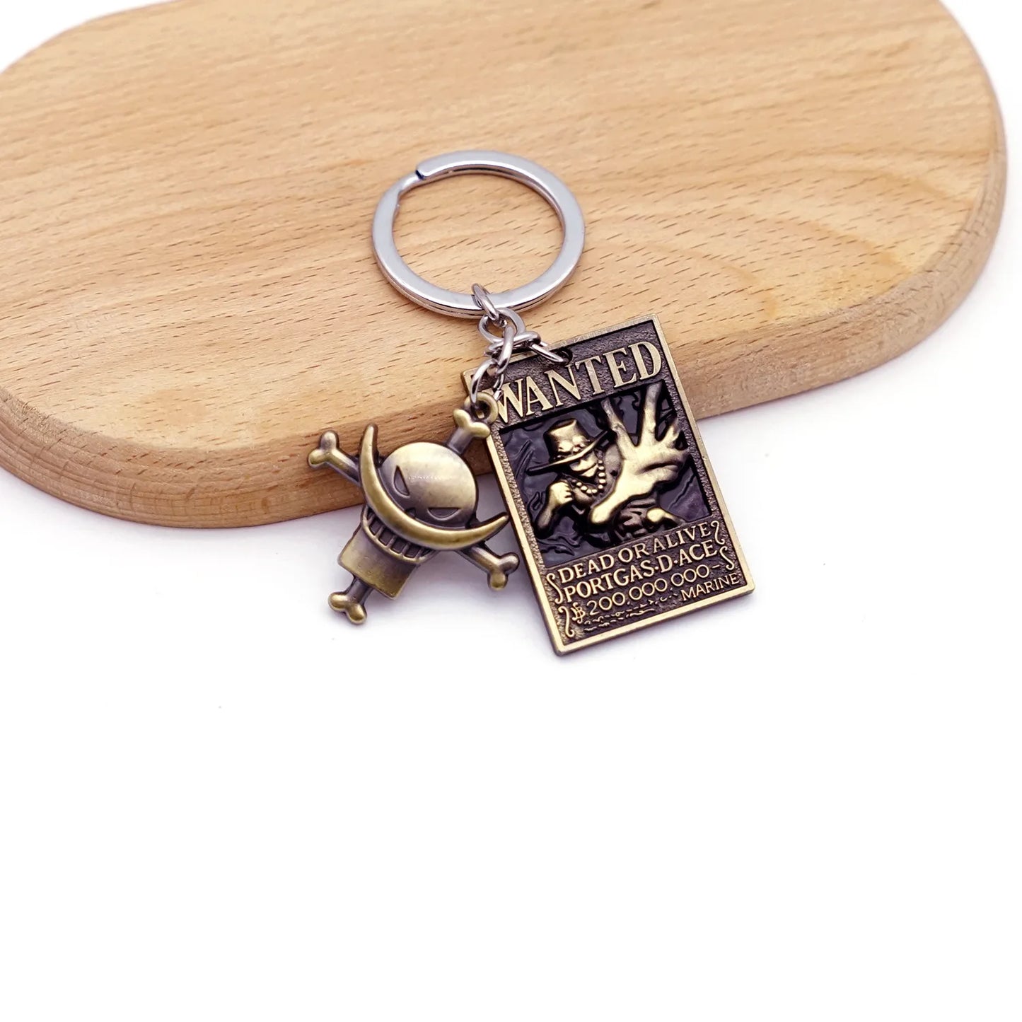 Anime One Piece Shanks Kaido Law Luffy Ace Zoro Sanji Devil Fruit Keychain Metal Pendant Figure Model Toy Jewelry Gift - One Piece Merchandise - Free Shipping Buy Now
