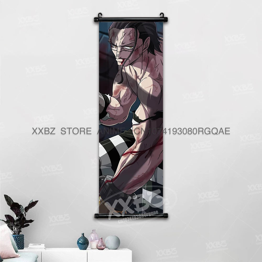 ONE PIECE Scrolls Pictures Sabo Wall Art Kid Pirates Anime Posters Nico Robin Hanging Painting Trafalgar D.Water Law Home Decor
