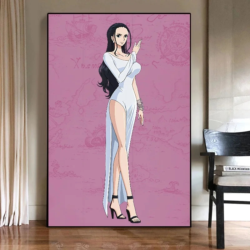 Nico·Robin Nami Boa Hancock Perona Wall Decoration One Piece Sexy and Beautiful PosterLiving Room Decoration Canvas Painting - One Piece Merchandise - Free Shipping Buy Now
