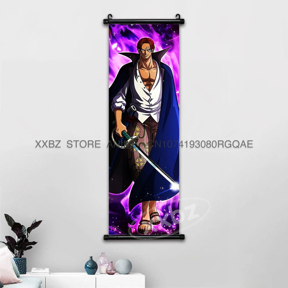 ONE PIECE Scrolls Picture Anime Canvas Hanging Painting Luffy Poster Zoro Home Decor Nami Wall Art Ace Cartoon Robin wallpaper - One Piece Merchandise - Free Shipping Buy Now