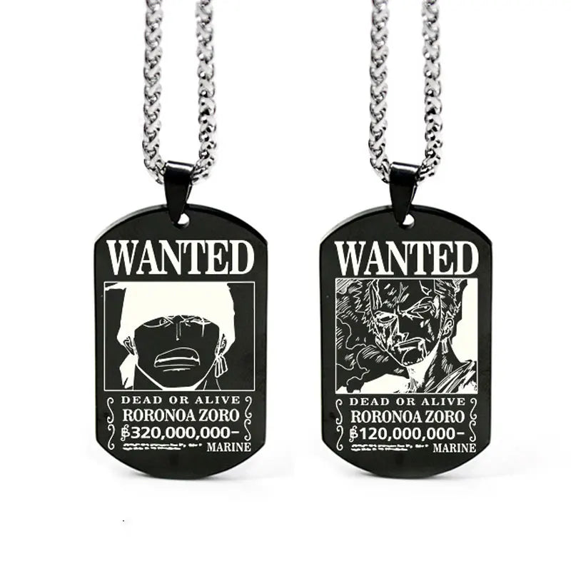 One Piece Anhänger Damen Halskette Japanisches Anime Zubehör Cosplay Luffy Zoro Sanji Manga Titan Schmuck Herren Halskette Geschenk