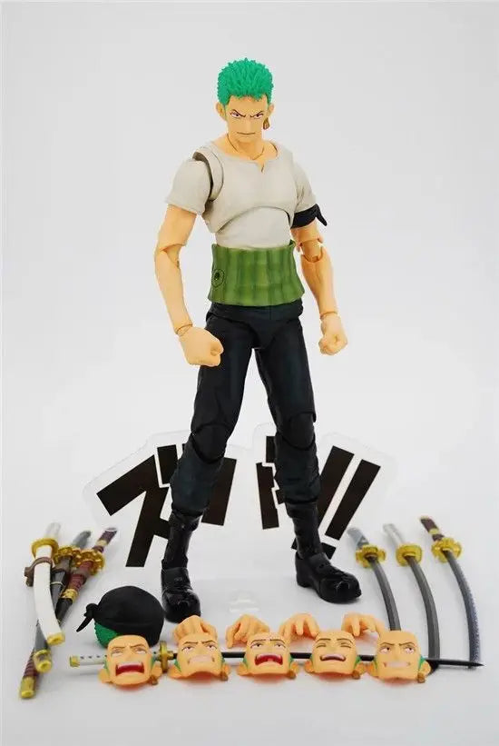 Anime One Piece Luffy Roronoa Zoro Portgas·D·Ace PVC Actionfigur Spielzeug Puppen 18cm