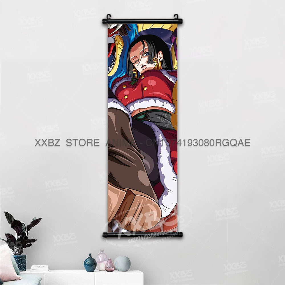 ONE PIECE Scrolls Pictures Sabo Wall Art Kid Pirates Anime Posters Nico Robin Hanging Painting Trafalgar D.Water Law Home Decor