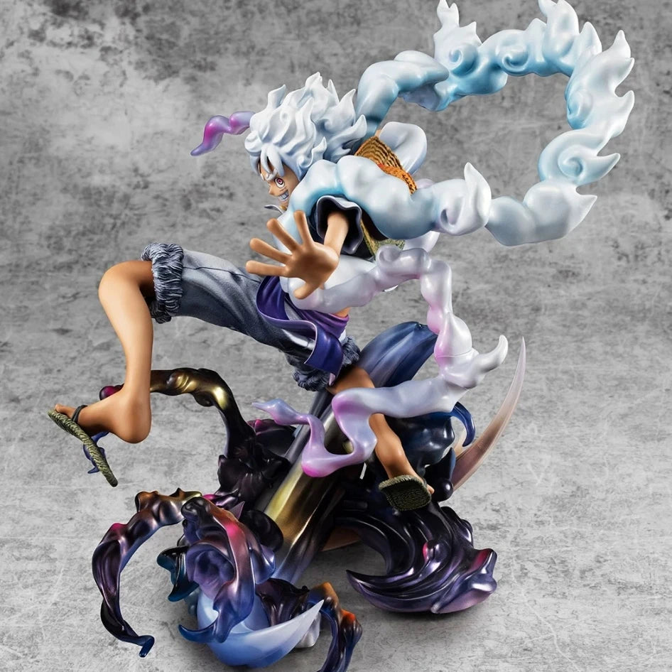 23cm/9in Anime One Piece Figure Gear 5 Luffy Action Figure Sun God Nika Luffy Statue Toy Gifts - One Piece Merchandise - Free Shipping Buy Now