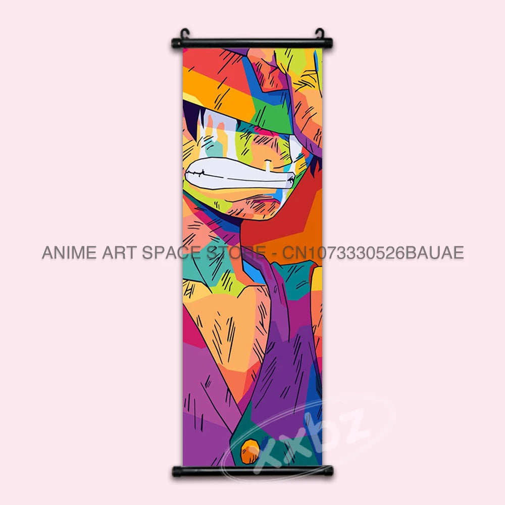 ONE PIECE Hanging Painting Anime Scrolls Picture Law Home Decor Prints Nami Wall Art Luffy Poster Roronoa Zoro Canvas Nico Robin