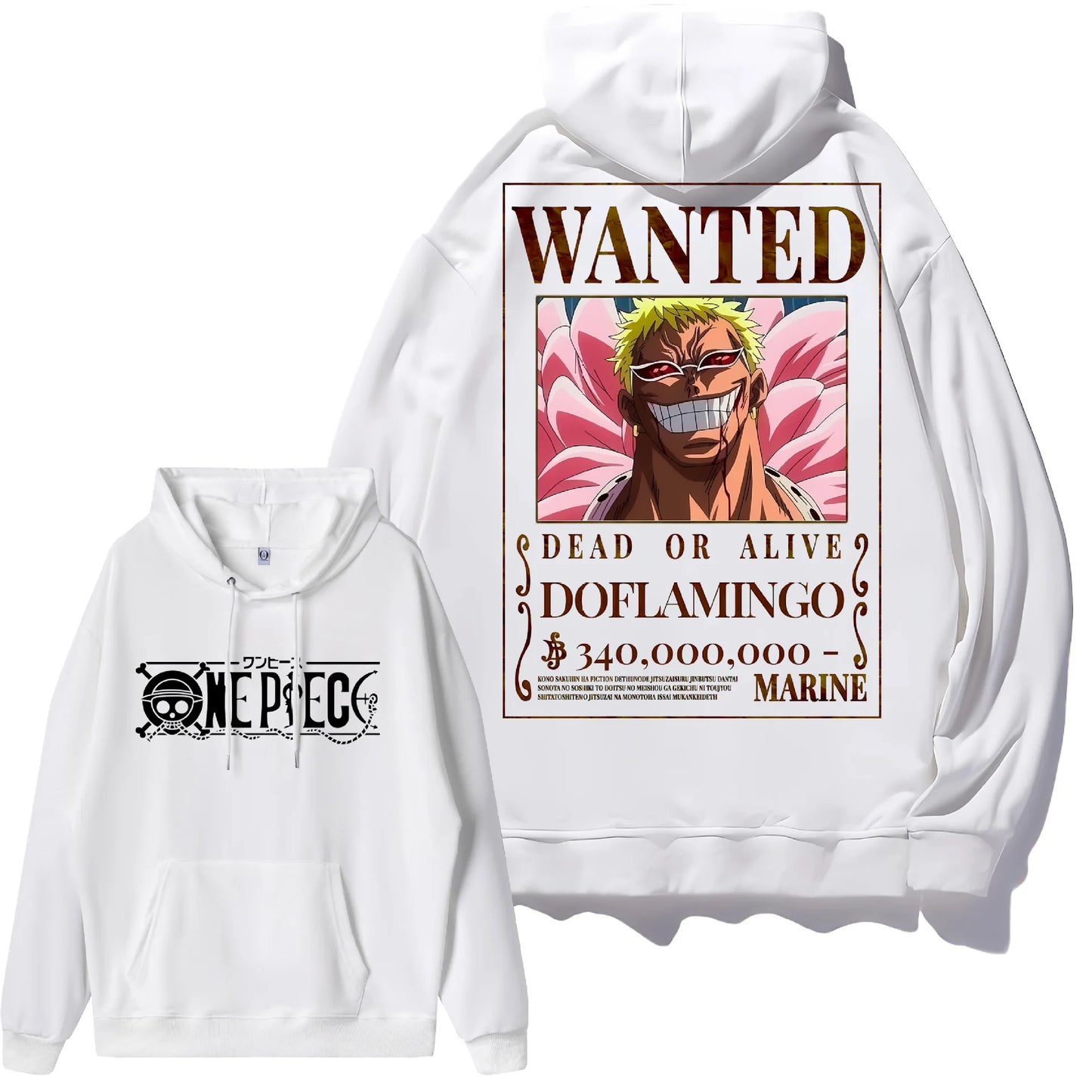 Luffy Zoro Shanks Nico Robin Bedruckter lockerer Kapuzenpullover Anime One Piece Bounty Wanted Order Lässige Mode Jungen Mädchen Sweatshirt