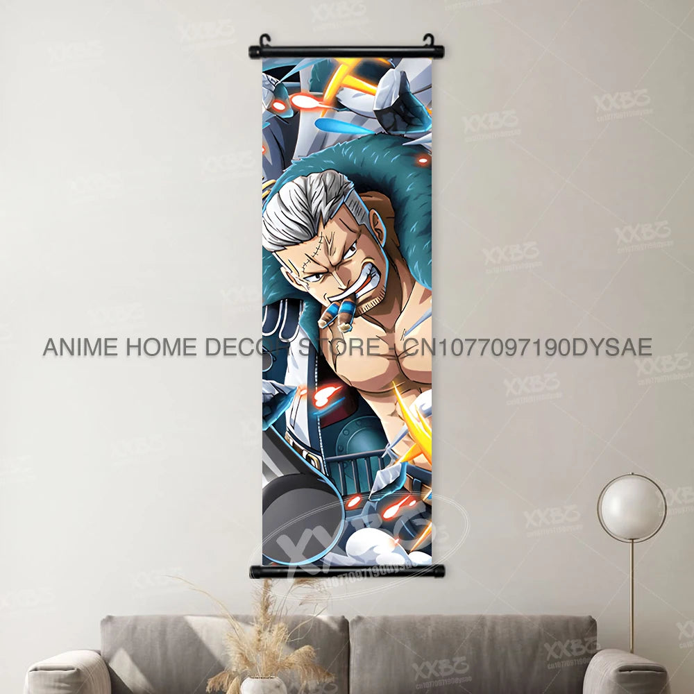 ONE PIECE Posters Anime Monkey D. Luffy Hanging Painting Kaido Home Decor Nico Robin Wall Artwork Garp Scroll Picture Nami Mural - One Piece Merchandise - Free Shipping Buy Now