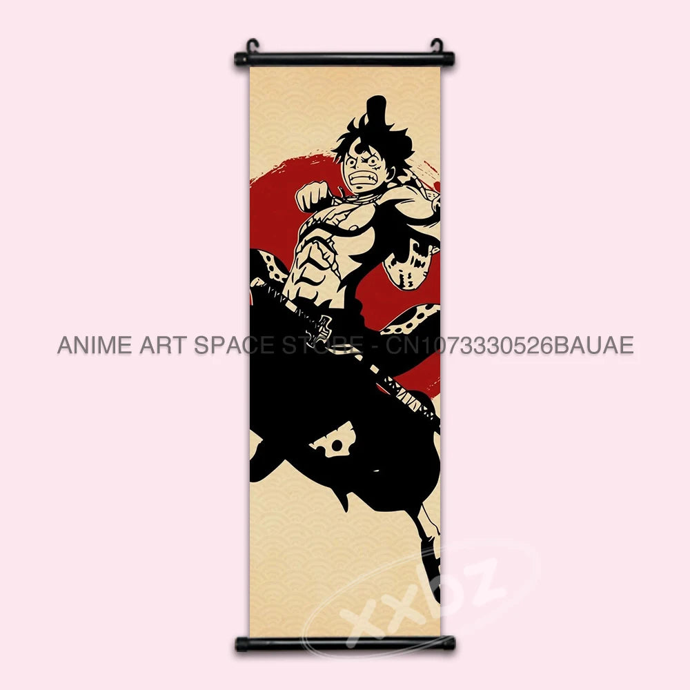 ONE PIECE Hanging Painting Anime Posters Zoro Wall Art Nami Canvas Home Decor Nico Robin Latest Bedroom Vintage Scrolls Pictures - One Piece Merchandise - Free Shipping Buy Now