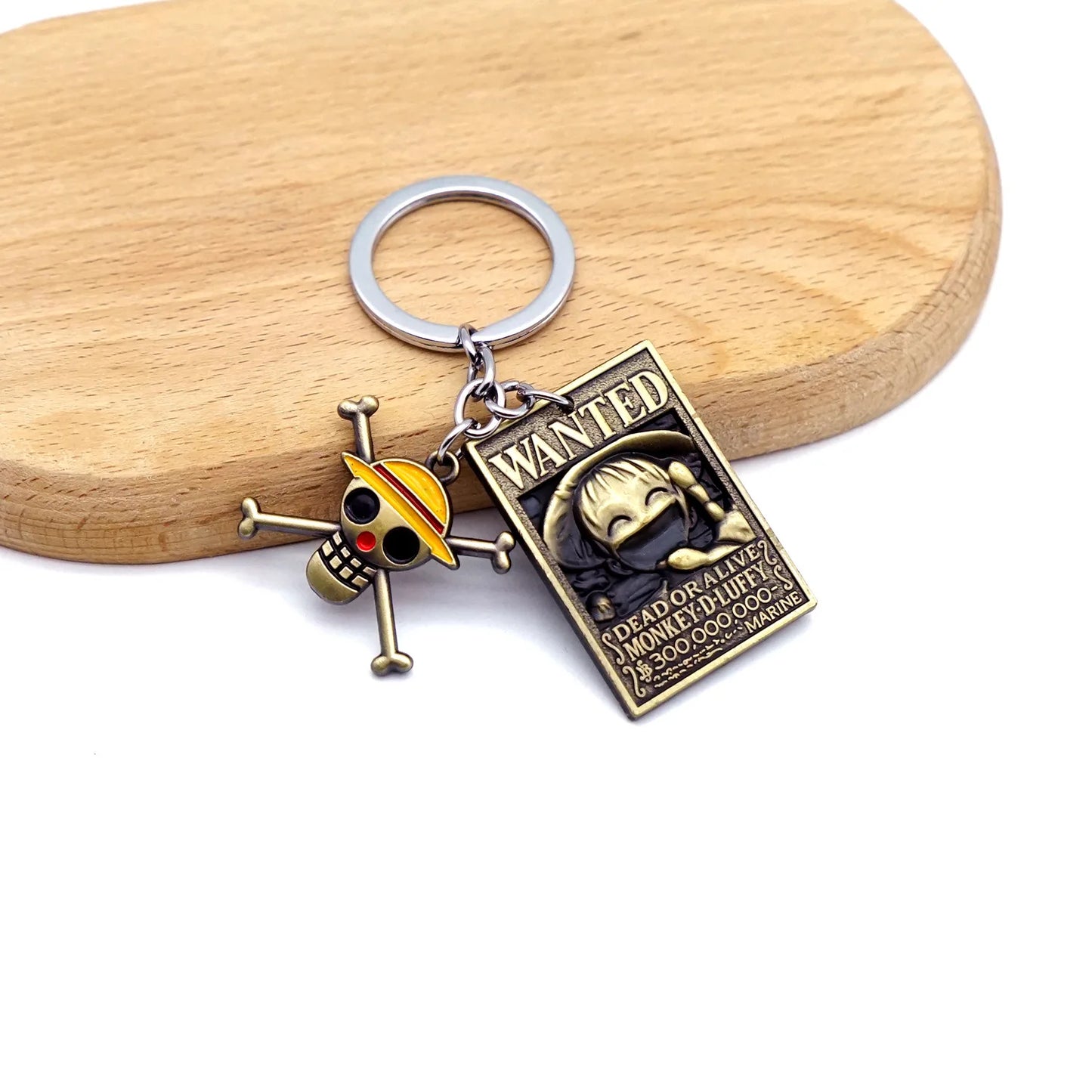 Anime One Piece Shanks Kaido Law Luffy Ace Zoro Sanji Devil Fruit Keychain Metal Pendant Figure Model Toy Jewelry Gift - One Piece Merchandise - Free Shipping Buy Now