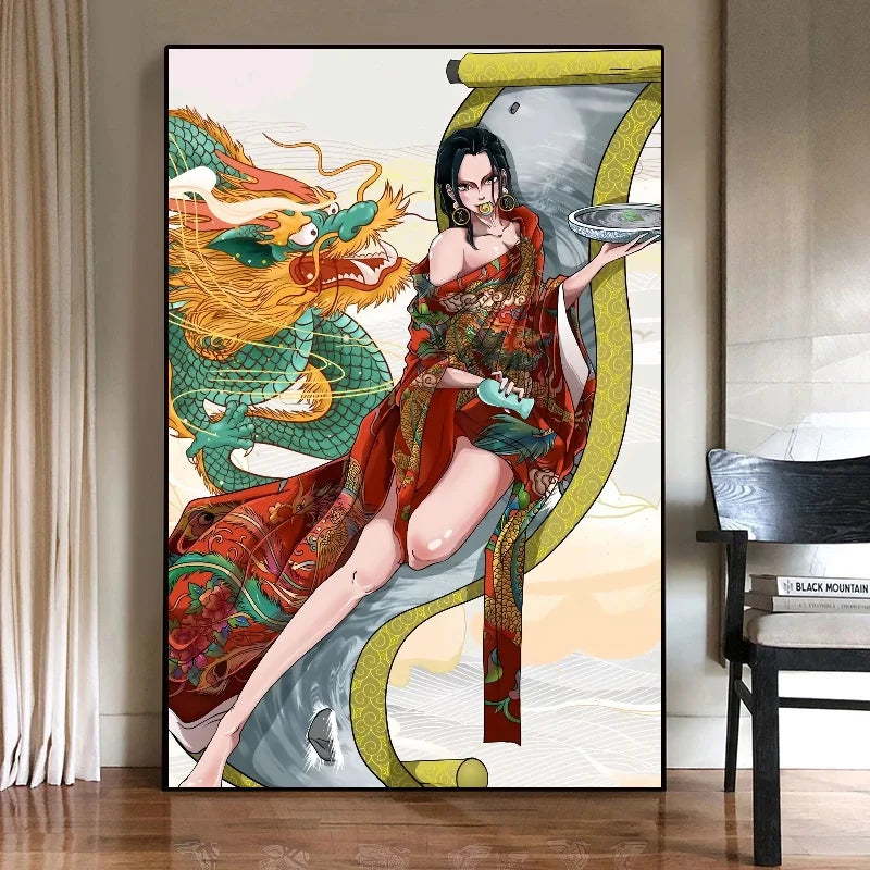 Nico·Robin Nami Boa Hancock Perona Wall Decoration One Piece Sexy and Beautiful PosterLiving Room Decoration Canvas Painting - One Piece Merchandise - Free Shipping Buy Now
