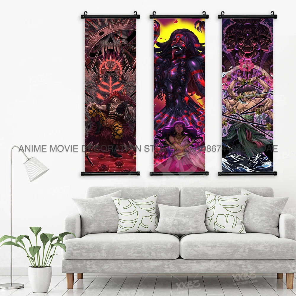 One Piece Posters Jinbe Wallpaper Nico Robin Hanging Painting Marco Anime Scrolls Picture Eustass Kid Wall Art Yamato Home Decor - One Piece Merchandise - Free Shipping Buy Now