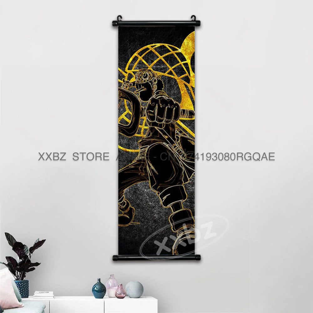 ONE PIECE Scrolls Pictures Canvas Luffy Hanging Paintings Nami Wall Art Zoro Anime Posters Sanji Latest Bedroom Robin Home Decor - One Piece Merchandise - Free Shipping Buy Now