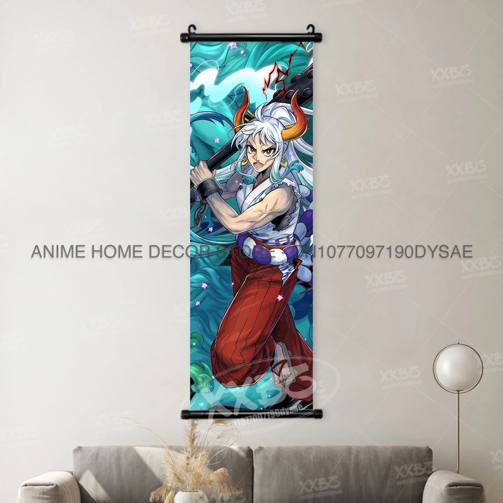 One Piece Posters Jinbe Wallpaper Nico Robin Hanging Painting Marco Anime Scrolls Picture Eustass Kid Wall Art Yamato Home Decor - One Piece Merchandise - Free Shipping Buy Now