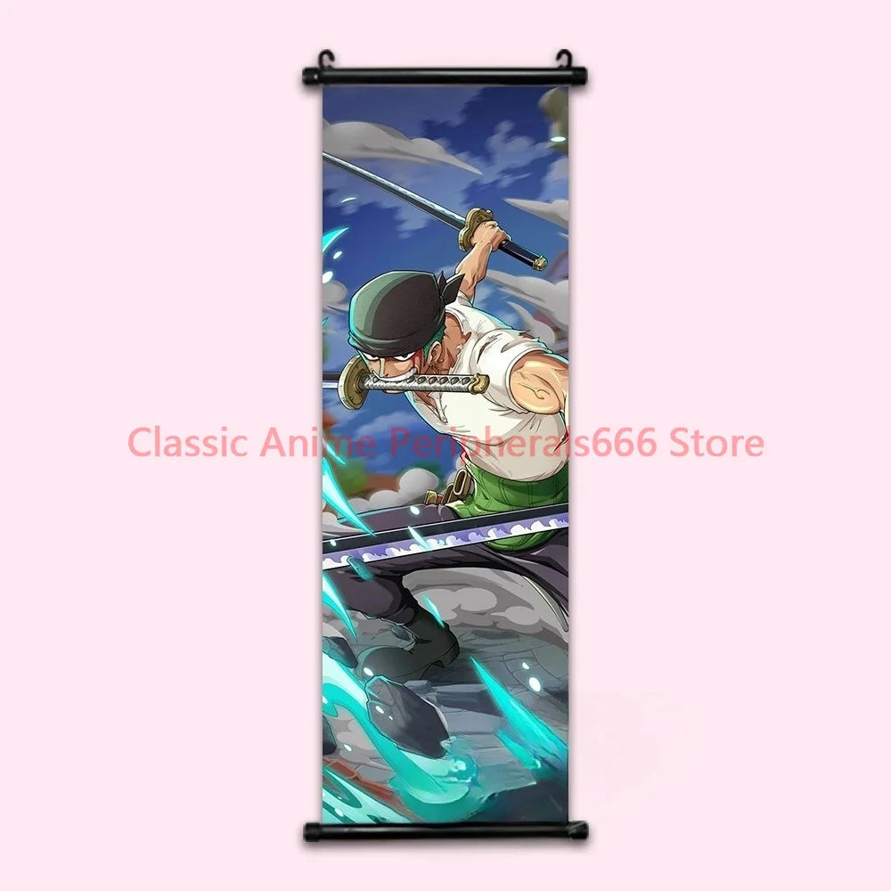 One Piece Luffy Gear 4 Home Decor Kawaii Anime Decorative Painting Robin Poster Nami Wall Art Canvas Pictures For Computer Room