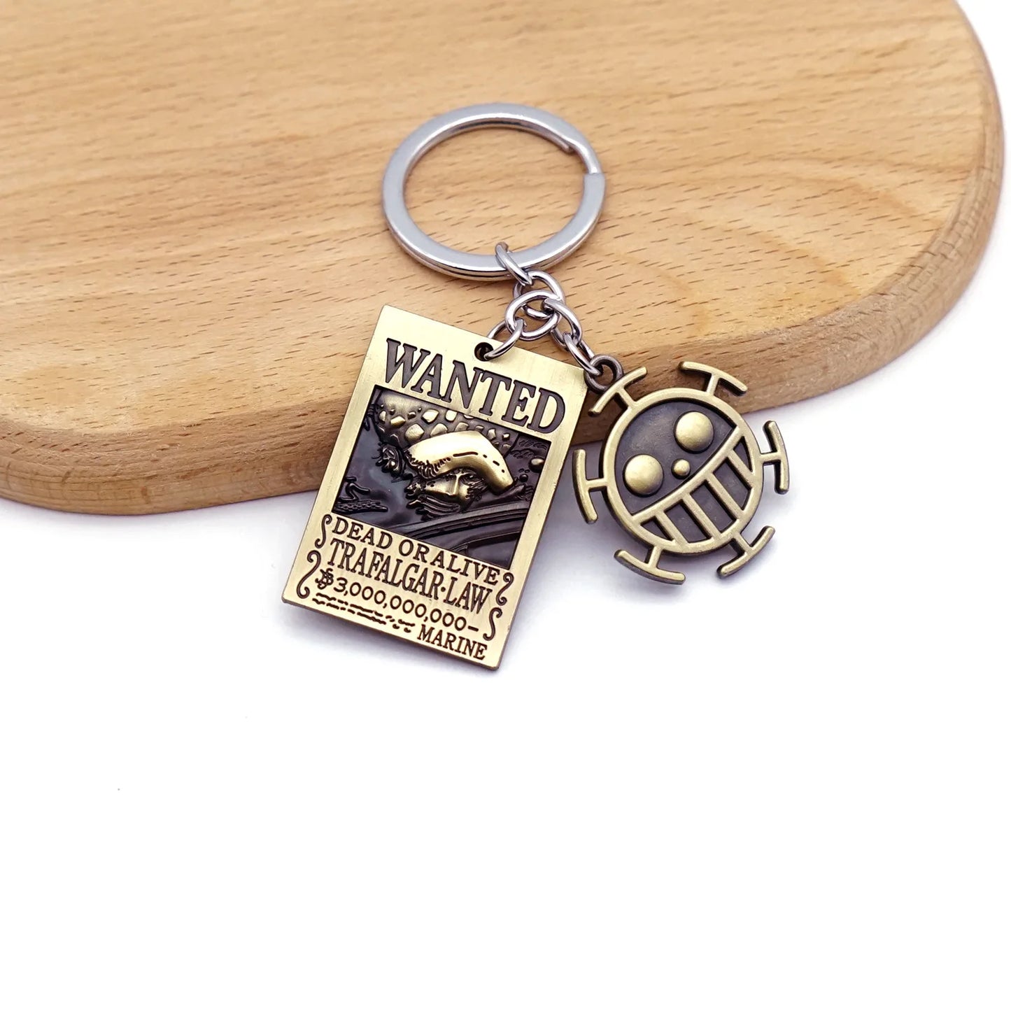Anime One Piece Shanks Kaido Law Luffy Ace Zoro Sanji Devil Fruit Keychain Metal Pendant Figure Model Toy Jewelry Gift - One Piece Merchandise - Free Shipping Buy Now