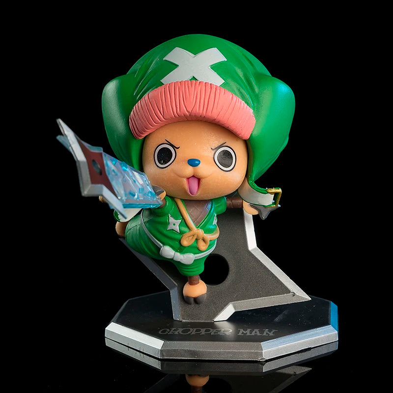 Figurine d'anime One Piece en PVC de 11 cm, figurine d'action Kimono Ninja Tony Tony Chopper, collection de modèles, poupées, cadeaux pour enfants, jouets de décoration