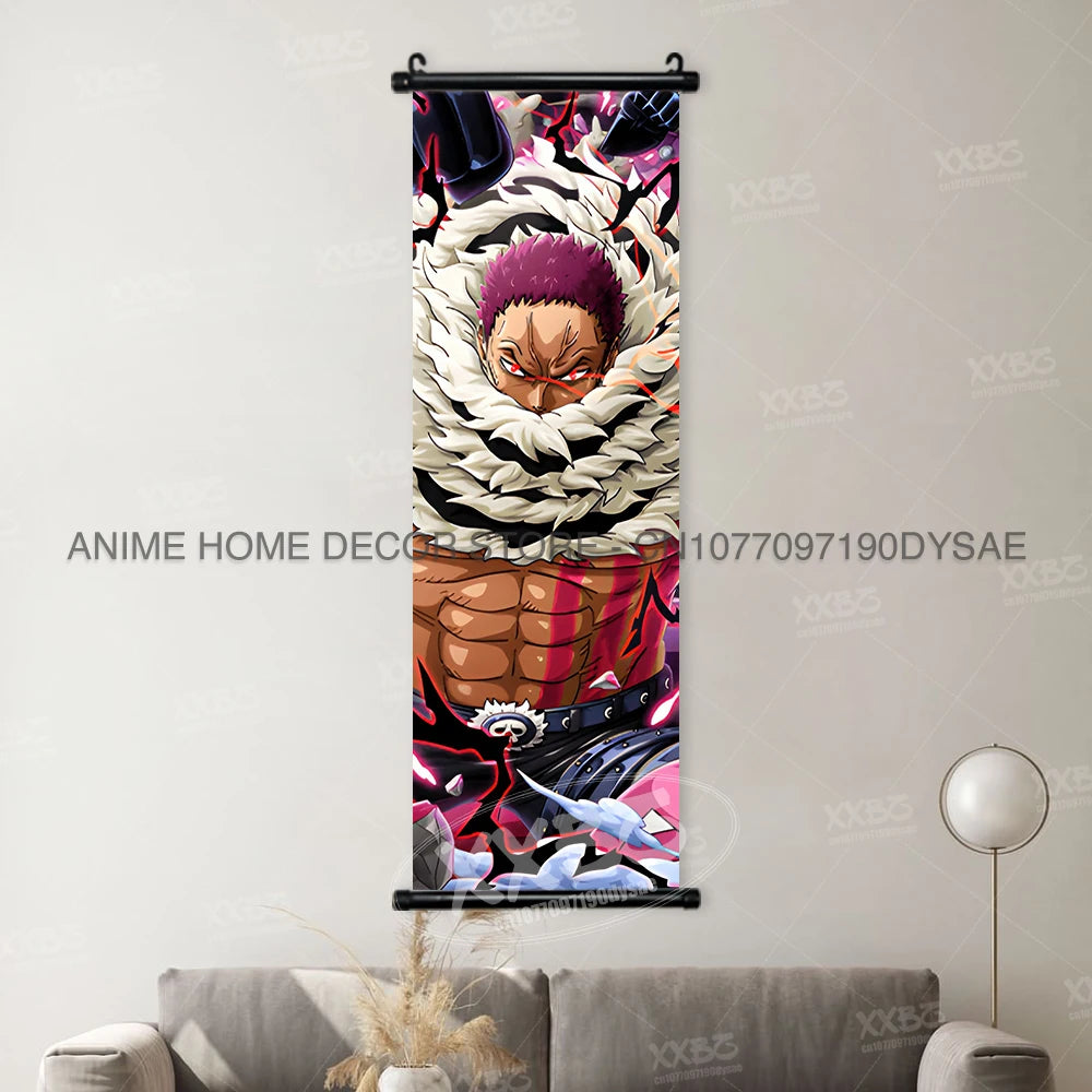 ONE PIECE Posters Anime Monkey D. Luffy Hanging Painting Kaido Home Decor Nico Robin Wall Artwork Garp Scroll Picture Nami Mural - One Piece Merchandise - Free Shipping Buy Now