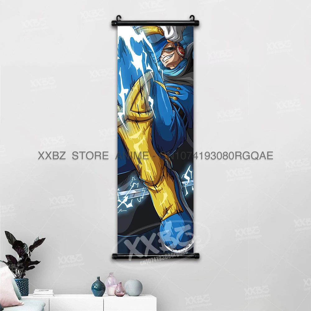 ONE PIECE Scrolls Pictures Sabo Wall Art Kid Pirates Anime Posters Nico Robin Hanging Painting Trafalgar D.Water Law Home Decor