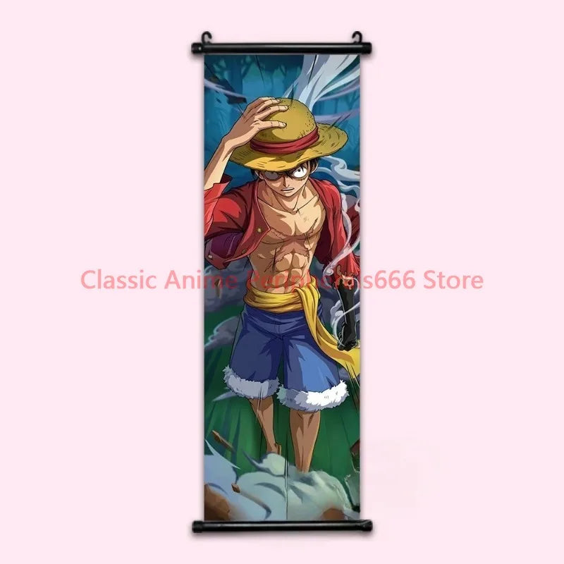 One Piece Luffy Gear 4 Home Decor Kawaii Anime Decorative Painting Robin Poster Nami Wall Art Canvas Pictures For Computer Room